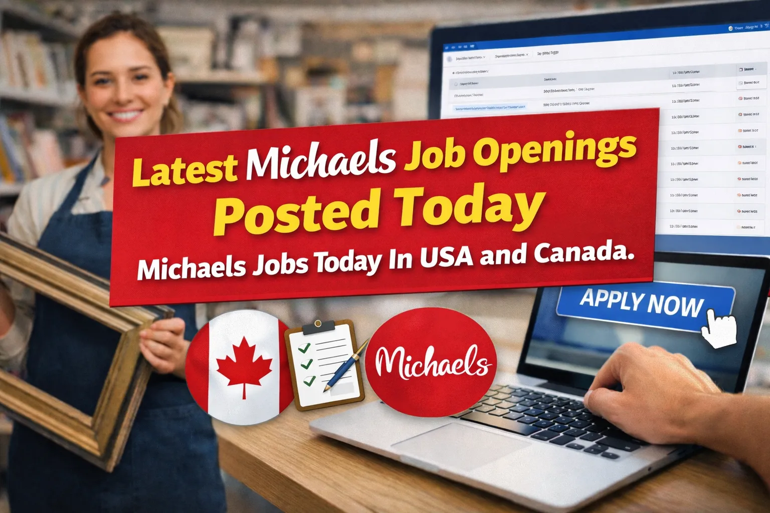 Latest Michaels Job Openings Posted Today.Michaels Jobs Today In USA and canada.