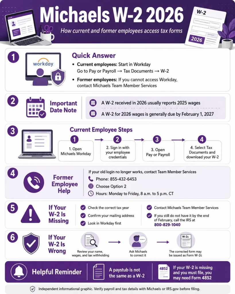 Michaels W-2 2026 – How Current and Former Employees Access Tax Forms